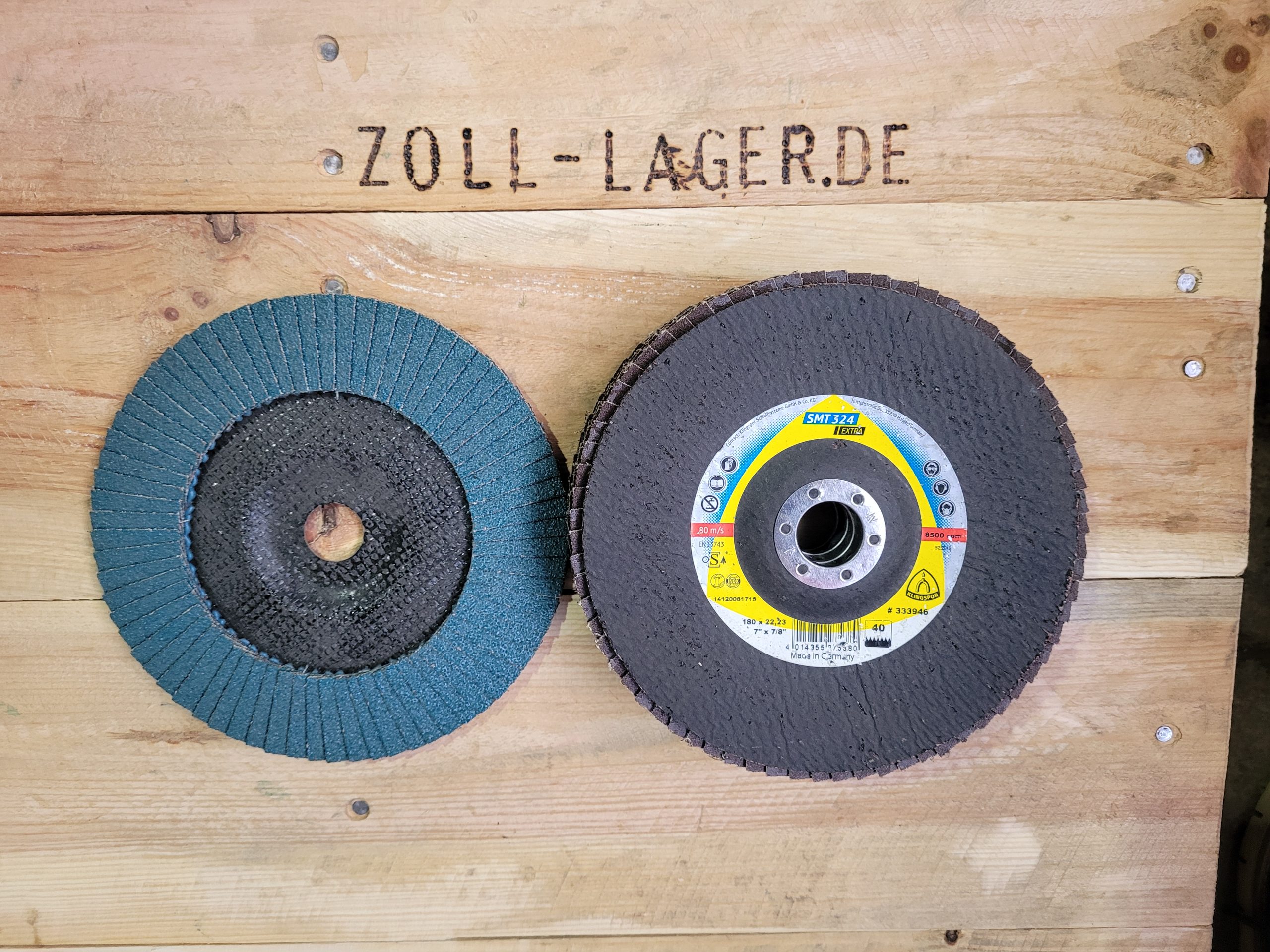 5 Stk. Fächerscheiben SMT 324 Extra 180 x 22,23mm Korn 40 – Bild 6